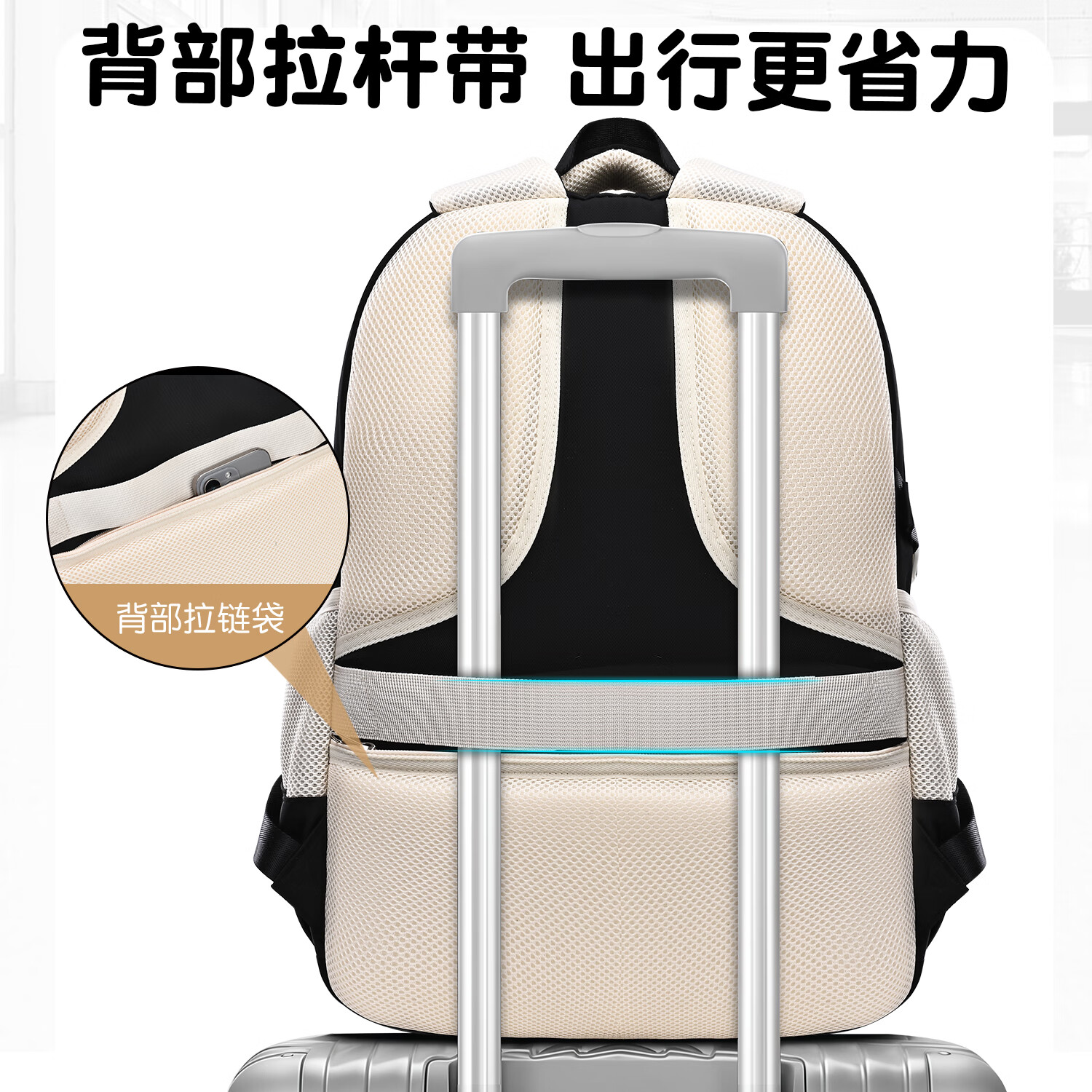 智多宝书包女减负护脊初中女生大容量双肩包轻便小学生高中生中学生背包 中号红色【送长腿云朵挂件】