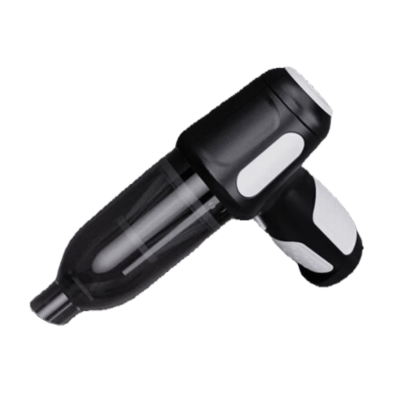 小米石车载吸尘器大吸力汽车专用无线手持小型便携式抽气轻音降噪大功率强力车内随手吸拖地机除螨家用 黑色【吸抽一体机】