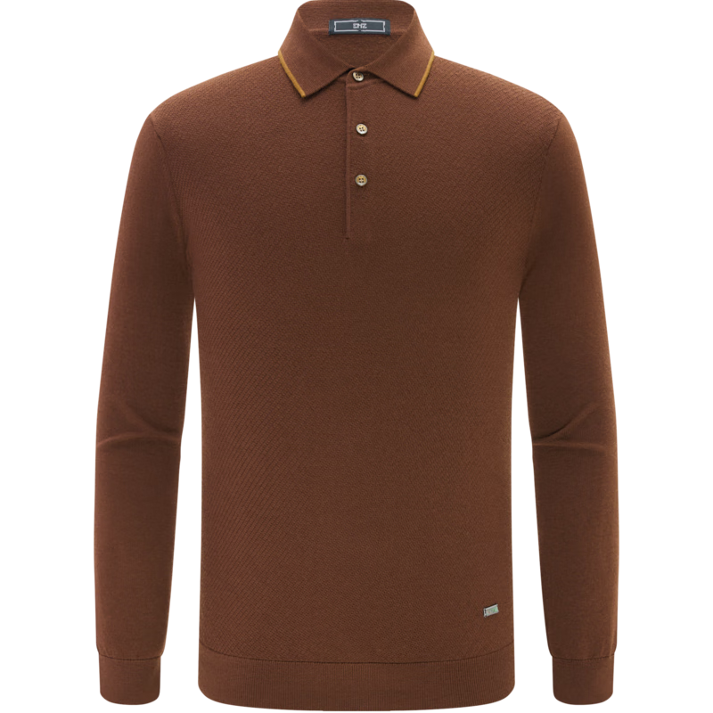 EMZ������˹�ɻ�ϴ����ë�ﶬ��������Polo����ʿ��ů��֯��ë�� ��ɫ 2XL 185/100A 882Ԫ����441Ԫ/����