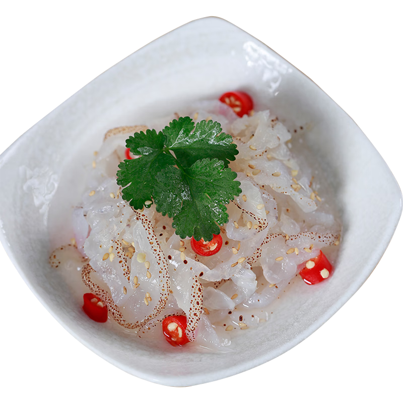 雋品灣涼拌海蜇絲220g即食海蜇新鮮野生蜇皮生腌海蜇下酒涼菜含料包 鮮脆海蜇絲200g*4包
