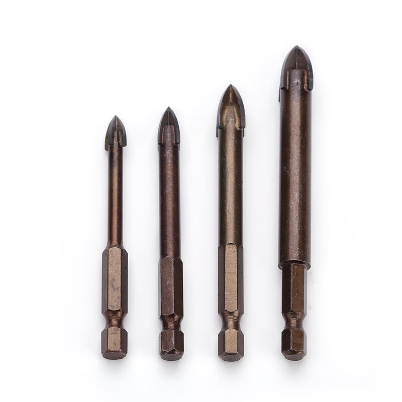 水木风多功能十字钻头瓷砖陶瓷玻璃混凝土水泥墙壁手电钻三角合金钻头