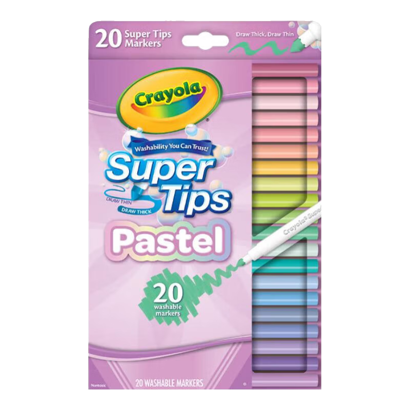 繪兒樂(lè )24色水彩筆幼兒園兒童畫(huà)畫(huà)筆小學(xué)生用繪畫(huà)彩色美術(shù)涂鴉筆不透紙無(wú)毒可洗水性馬克筆開(kāi)學(xué)季 【20色可水洗】馬卡龍色水彩筆