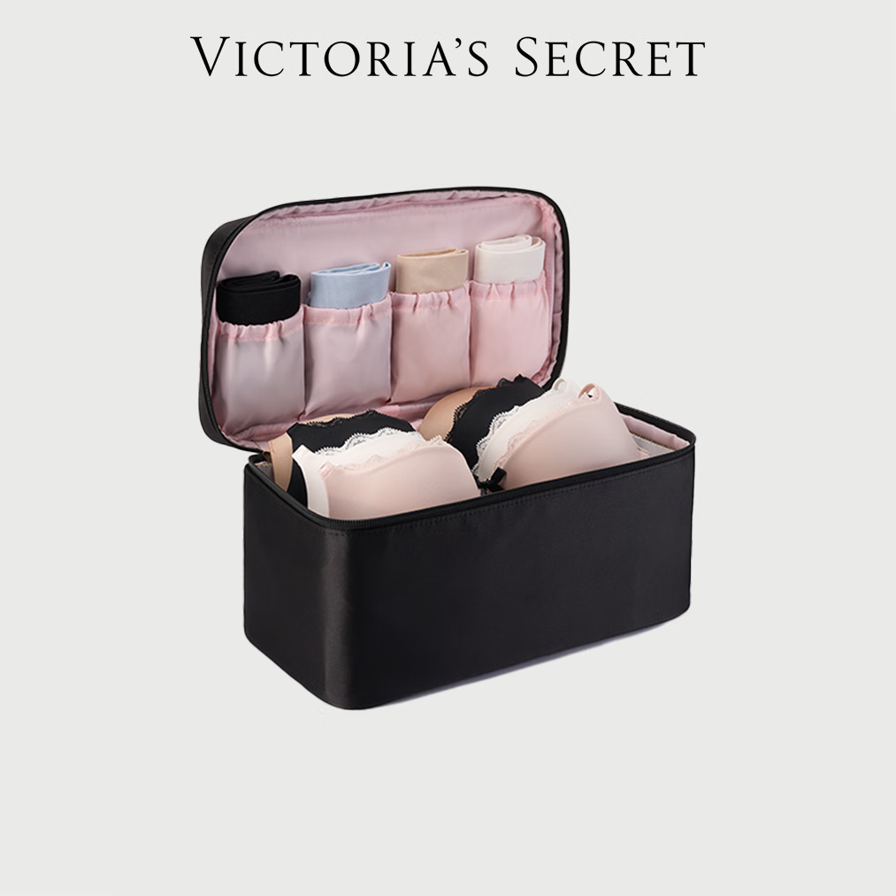维多利亚的秘密（Victoria's Secret）  【会员挑战计划礼】黑色文胸收纳包  文胸收纳包 NA