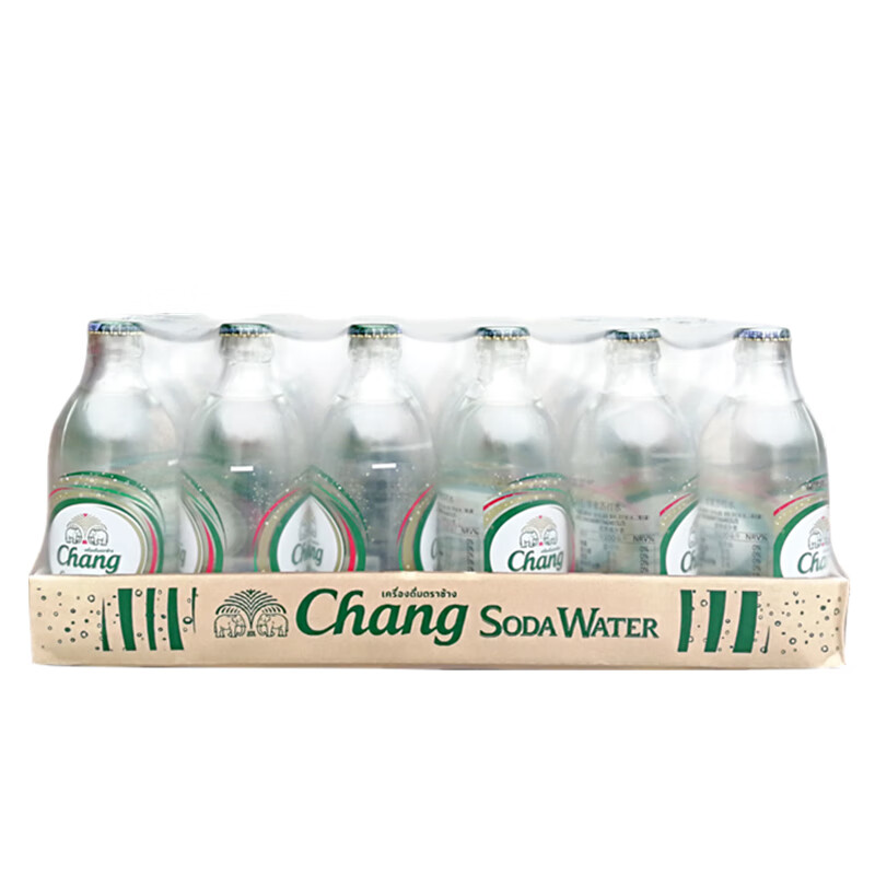 圣培露（S.Pellegrino）泰國進(jìn)口象牌青檸味蘇打水飲料無糖檸檬味堿氣泡水整箱325ml*24瓶 （新日期）泰象原味蘇打水24瓶