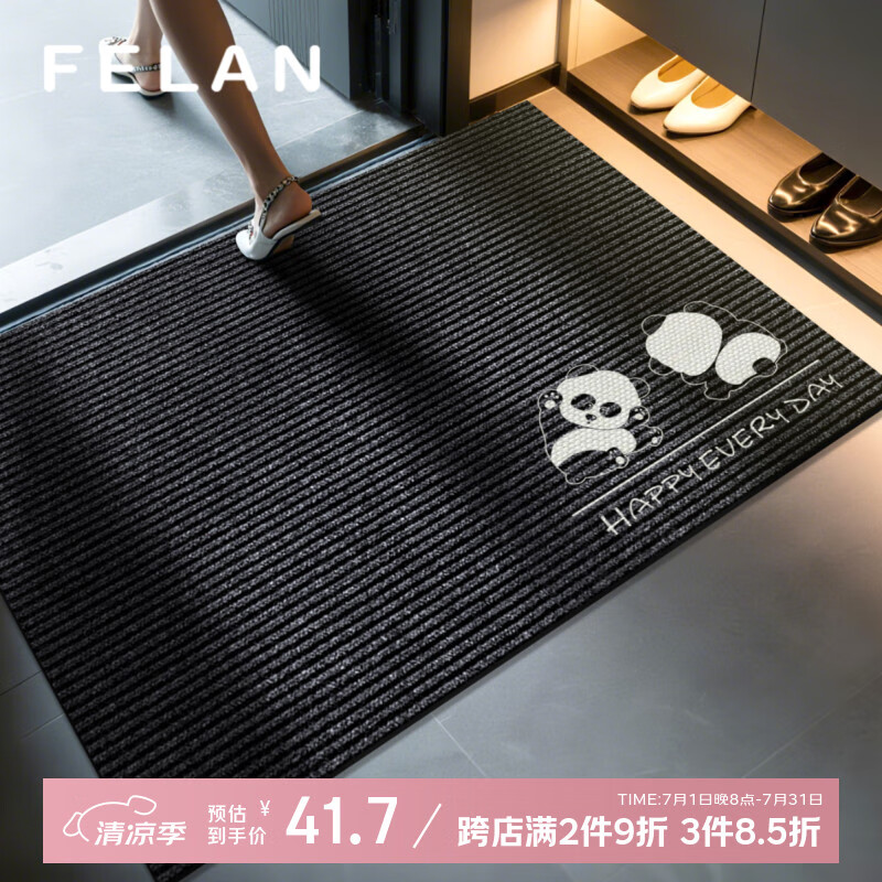丰亮 入户地垫门口高端入户门脚垫进门垫子门垫防滑垫高档地毯60*90cm