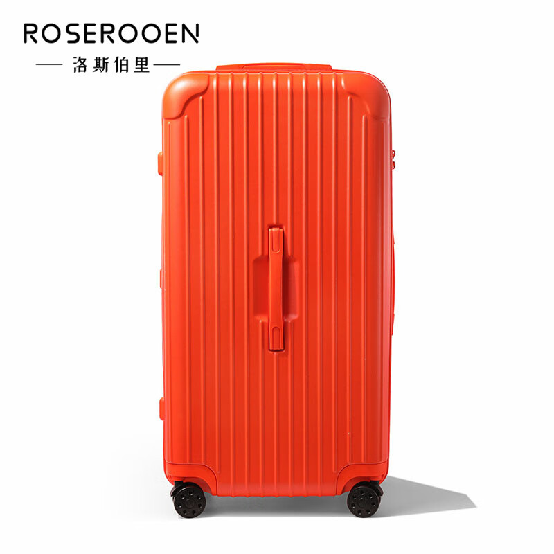 洛斯伯里（Roserooen）大容量行李箱结实耐用加厚网红新款密码箱拉杆箱出国36寸旅行箱 运动系列-橘色 26英寸 【加厚拉链 大空间】