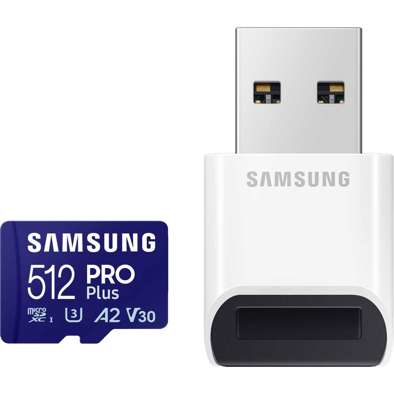 三星（SAMSUNG） 三星 PRO Plus 512GB microSD 存儲(chǔ)卡 讀卡器 讀寫速度180/130MB/s 4K高清 手機(jī)平板相機(jī)擴(kuò)展卡