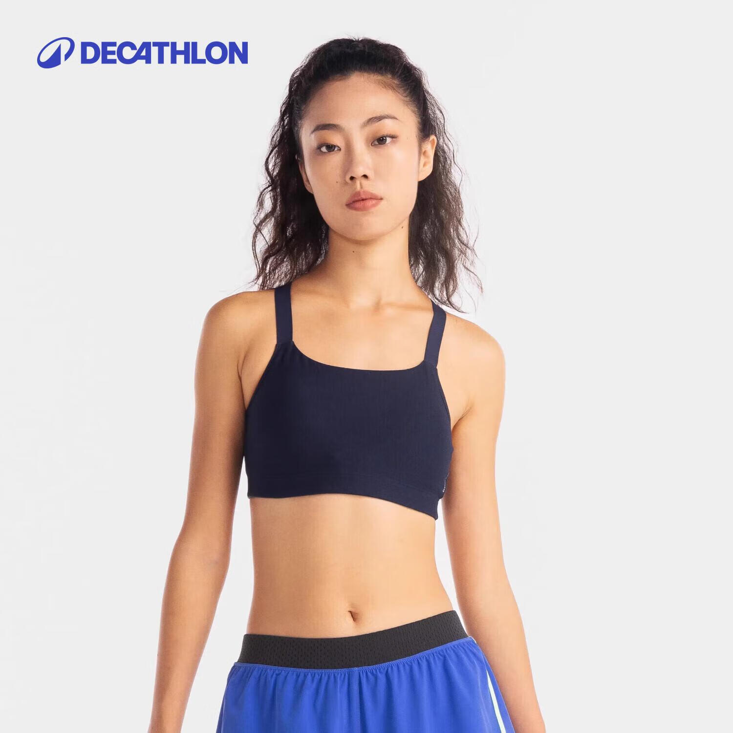 迪卡侬运动内衣女低强度健身美背瑜伽背心可外穿文胸-5094415