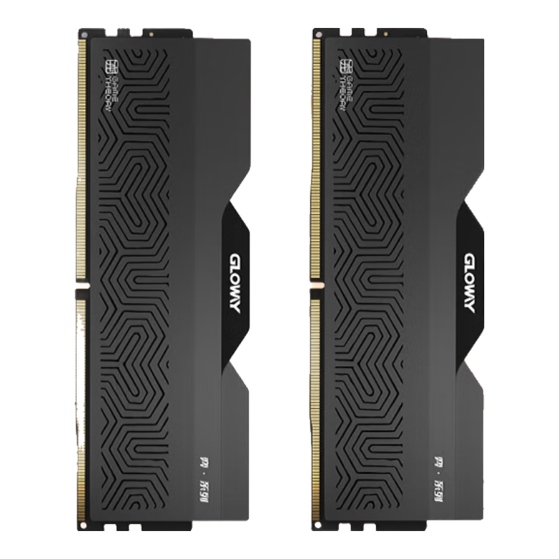 光威（Gloway）32GB(16GBx2) DDR5 6000 台式机内存条 龙武-弈 马甲条 国产颗粒 C36 星空黑 