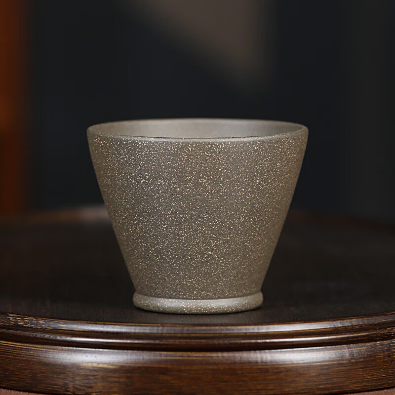 百年利永宜兴紫砂主人杯纯全手工原矿青段泥斗笠杯功夫茶具配件个人泡茶杯