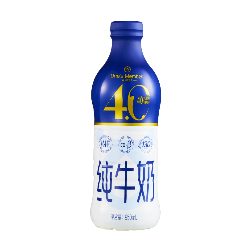 One's Member ȫ֬��ţ�� 950ml ƿװ 14.9Ԫ