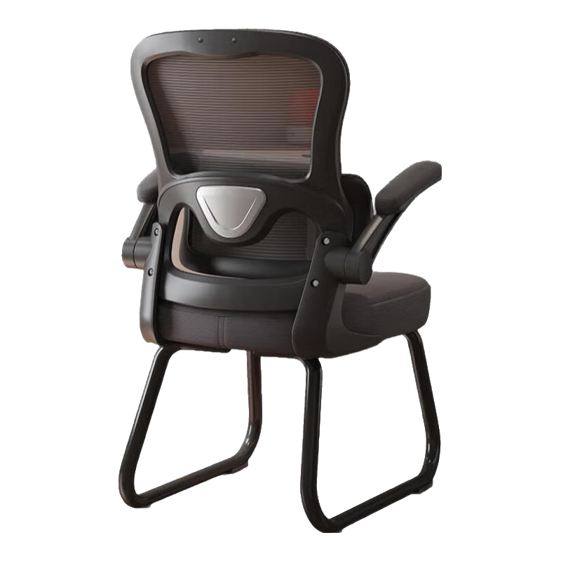 椅品汇办公椅舒适久坐不累学生学习椅人体工学护腰家用靠背弓形电脑椅子 【升级悬浮腰靠】耀黑-乳胶坐垫-无头枕