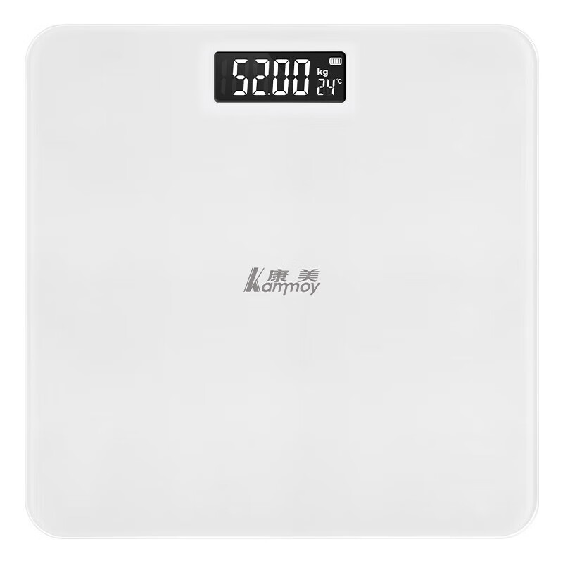 香山康美体重秤 电子秤人体家用健康秤高精度称重精准 LCD高清屏幕 kammoy  体重秤LCD显示【充电款】