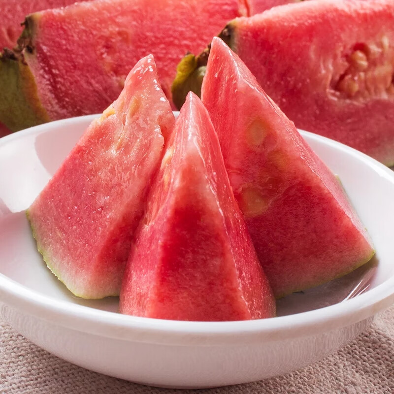 果迎鲜红心芭乐 芭乐番石榴  新鲜水果 红心芭乐3斤装