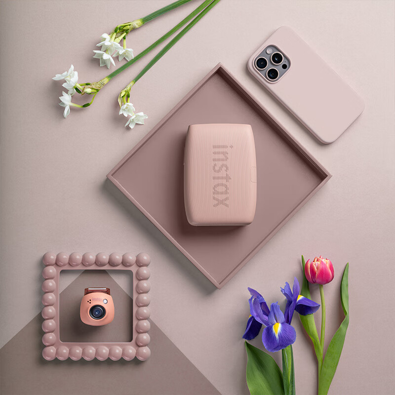 富士（FUJIFILM）instax mini link3 一次成像拍立得手机照片打印机口袋式便携打印机旅行送闺蜜女友情人节生日礼物 玫瑰粉【单机版】 套餐二【标配+相纸40张】