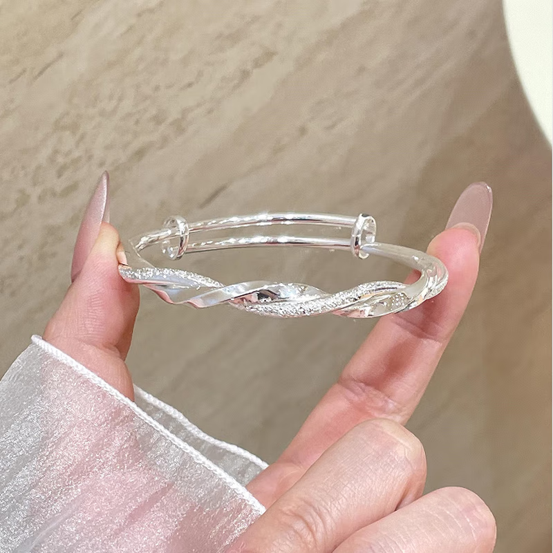 胖东来纯银莫比乌斯环手镯足银9999实心素圈镯子手环女友生日礼物 莫比乌斯环手镯25克丨礼盒+证书 京东折扣/优惠券