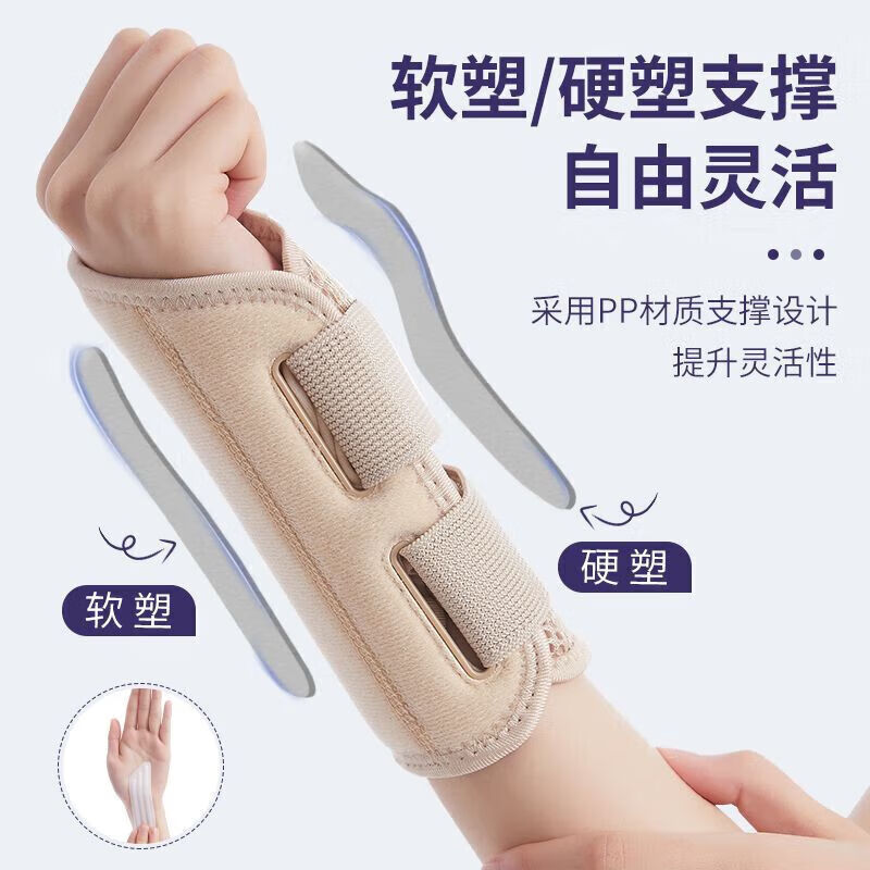 通用尺骨桡骨远端固定支具护腕女手腕扭伤腱鞘妈妈手关节疼劳损 肤色 右手 单只 M(适合手围22CM以下)