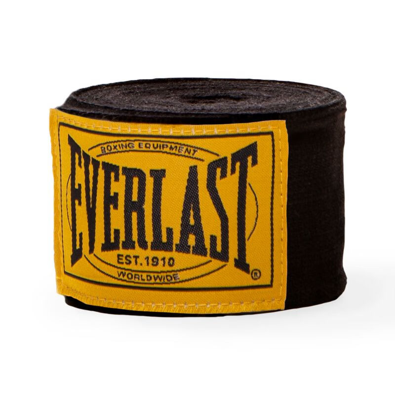 EVERLAST1910經(jīng)典拳擊繃帶泰拳格斗散打運(yùn)動(dòng)綁手帶護(hù)手帶高品質(zhì) 1910黑色現(xiàn)貨 均碼