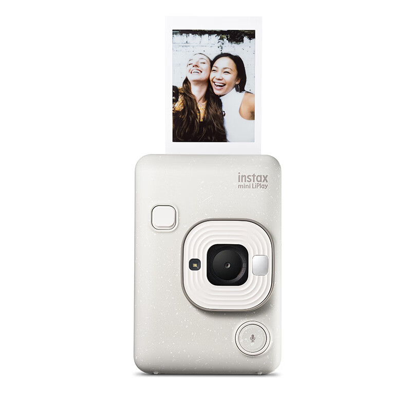 富士（FUJIFILM）instax mini liplay 拍立得数模一体可选择打印ccd胶片相机照相手机照片打印情人礼物 恋人白【不含配件盒】 套餐C【标配+40张白边相纸】