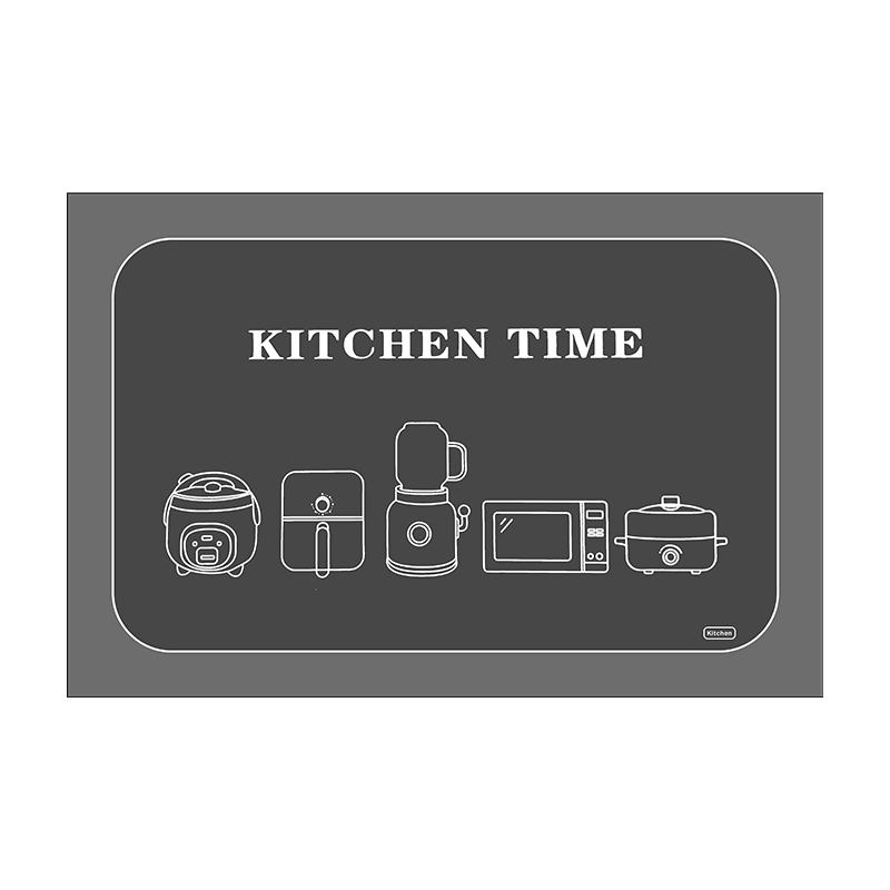 KAYE家用厨房地垫防油防水长条垫子蹭灰脚垫免洗可擦吸水防滑垫可定制 GZN-Y爱家-09 40x60cm(一件装）