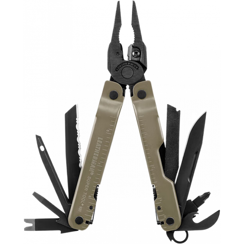 LEATHERMAN【新品】戰術(shù)工具鉗SUPERTOOL300M多功能組合軍刀 沙色
