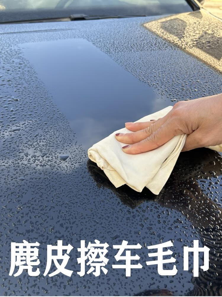 接運貓擦車鹿皮巾洗車大毛巾抹布羊皮擦玻璃麂皮巾雞皮巾擦車巾車用 成年整張優(yōu)質(zhì)鹿皮巾65*90