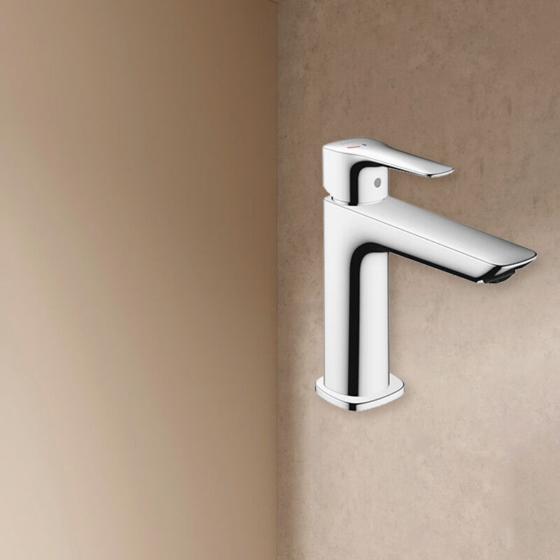 汉斯格雅（Hansgrohe）面盆龙头冷启动空气注入单孔 矮款镀铬71303007