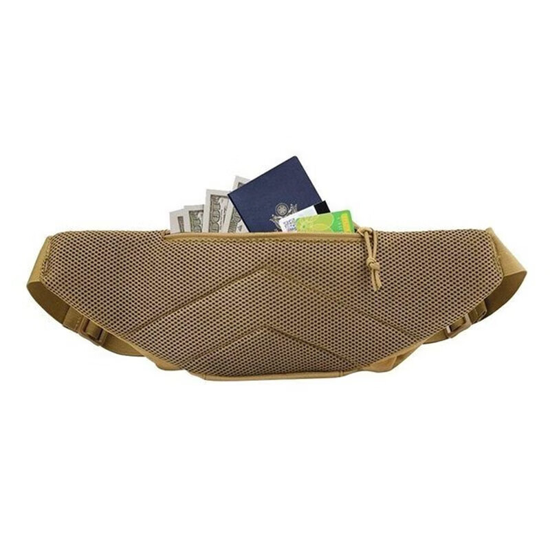 美兰登【甄选厂家】军迷腰包男士户外多功能便携单肩包战术腰包跑步运动 军绿色【轻便耐磨】