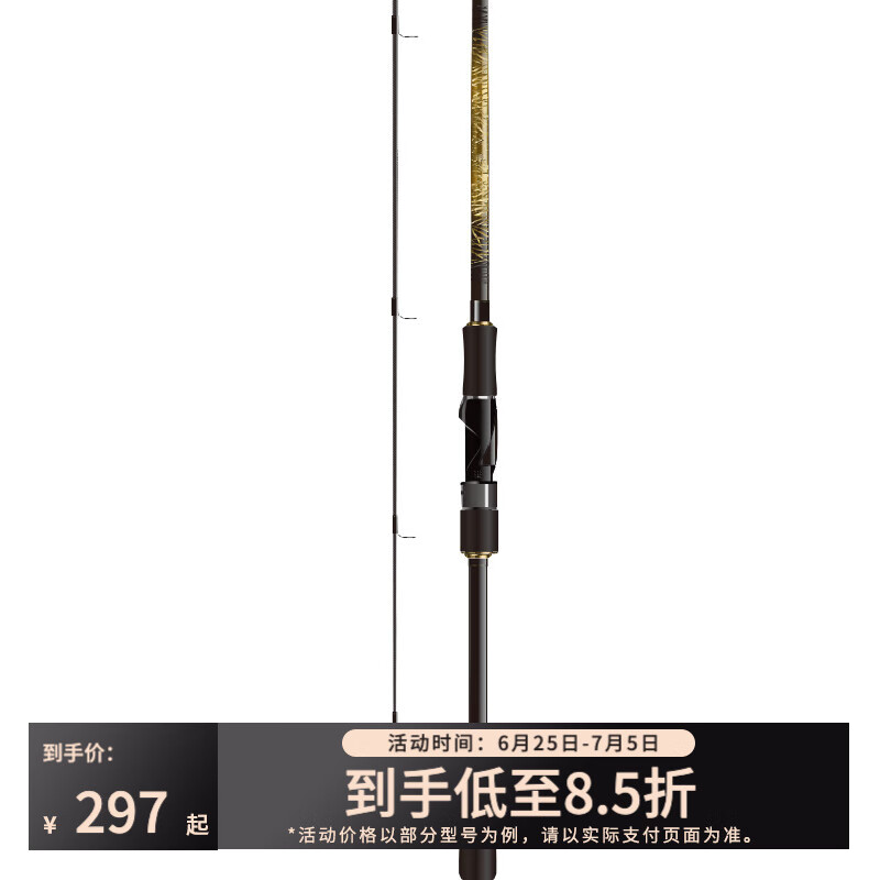達億瓦（DAIWA） 一擊GL路亞竿 泛用微物蟲竿雷強竿全環(huán)境通用進口魚竿遠投竿碳素 66MLS（1.98米中軟調直柄）