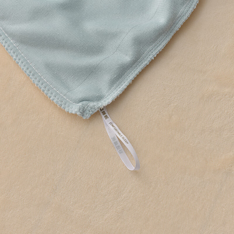 恒源祥 牛奶绒被套单件 冬季加厚纯色牛奶绒被罩三件套学生宿舍秋冬保暖 天蓝奶油【双面绒*加倍保暖】 180cm*220cm 【被套单件】