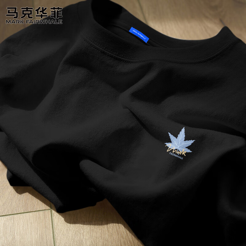 马克华菲纯棉短袖t恤男夏季美式重磅大码男款衣服2025新款潮宽松半袖男士
