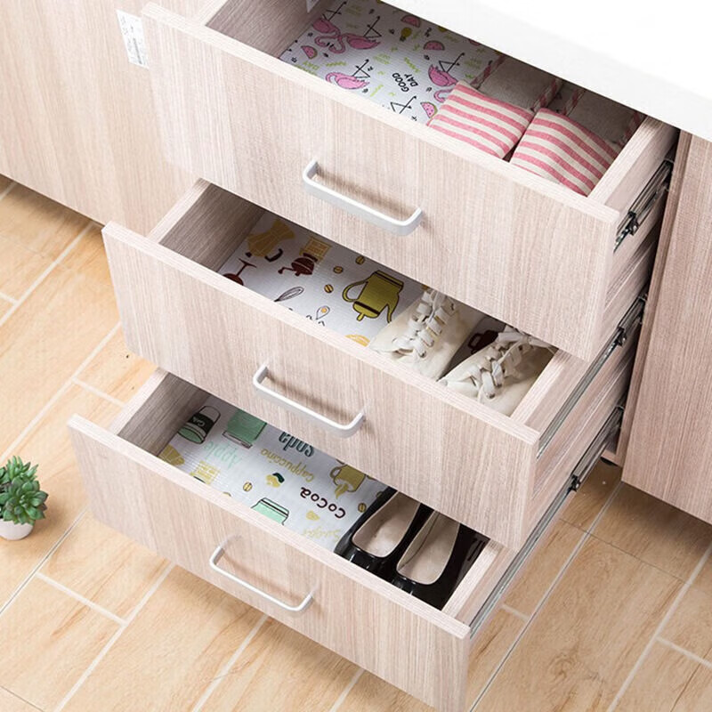 防水防潮抽屉垫纸柜垫纸防油防污衣柜垫纸抗菌一次性垫纸 【随机图案】 2卷