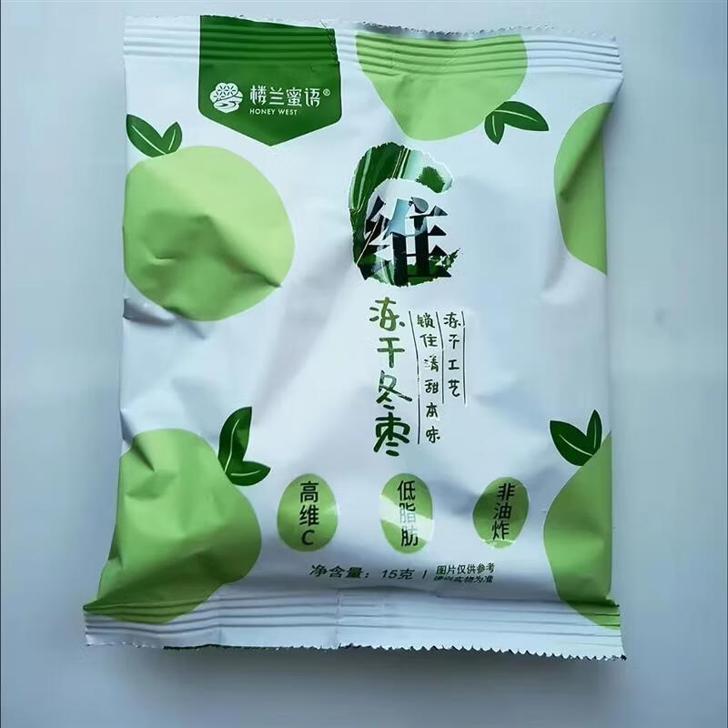 楼兰蜜语（LOU LAN MI YU）冻干冬枣片15g*10袋红枣香酥脆枣无核枣干零食无油小枣 糖心脆15g*10袋