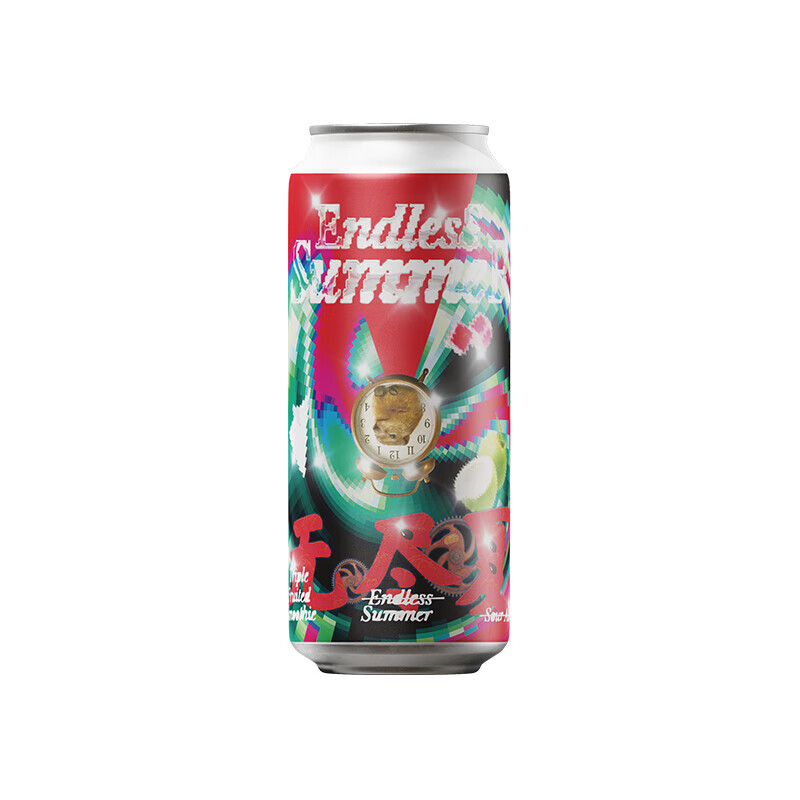 纸飞机酿造精酿啤酒桃波三倍果昔酸艾尔飓风2025协同效应浑浊IPA 无尽夏三倍奶昔酸艾尔 473mL 1罐