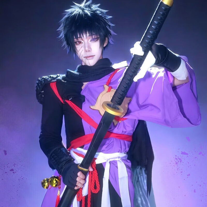 班达熊漂泊带土cos服动漫火影忍者cosplay破面带土角色扮演卡通周边c服 漂泊带土道具刀 102cm(均码) M
