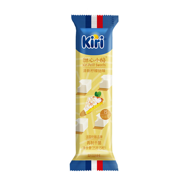 KIRI凯芮进口甜心小酪草莓味柠檬味25g/5粒 再制零食高钙奶酪 清新柠檬味 25g*6袋
