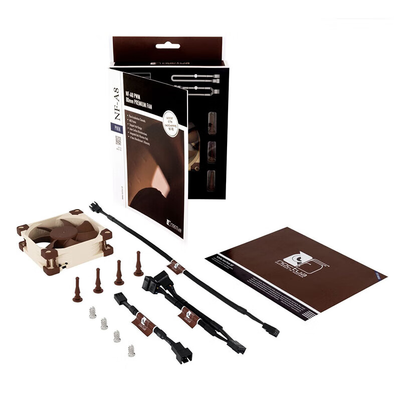 noctua風(fēng)扇8CM機(jī)箱風(fēng)扇/FLX/ULN臺(tái)式電腦PWM四針CPU散熱靜音 NF-A8 PWM