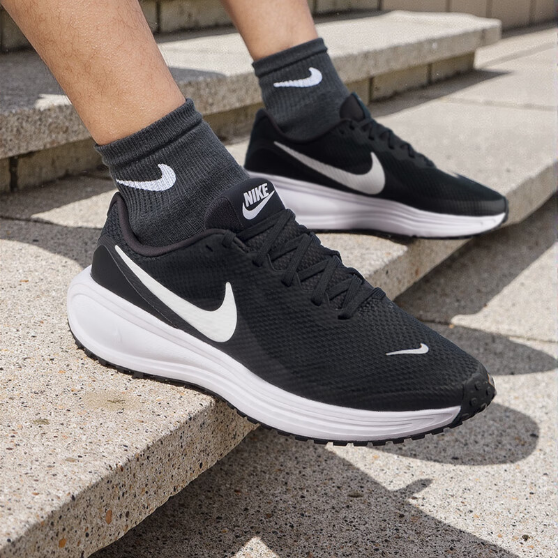 耐克(NIKE)男鞋 2026夏季新款运动鞋时尚潮流户外透气轻便跑步休闲鞋 白色/黑色/革命8 41