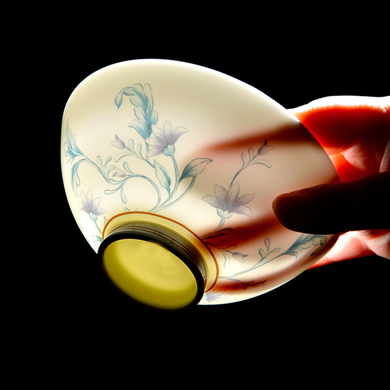 京峰阁 碗盘餐具整套碗具套装 景德镇陶瓷碗盘碟勺子家用中式乔迁礼物 碧蔓青华骨瓷餐具礼盒装