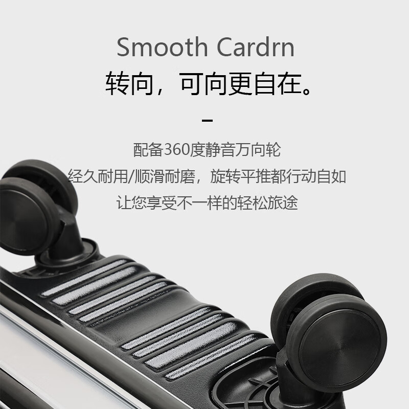 施爱格行李箱20英寸男女拉杆箱登机旅行箱 SAG003行李箱 SAG00301-24 黑色24寸