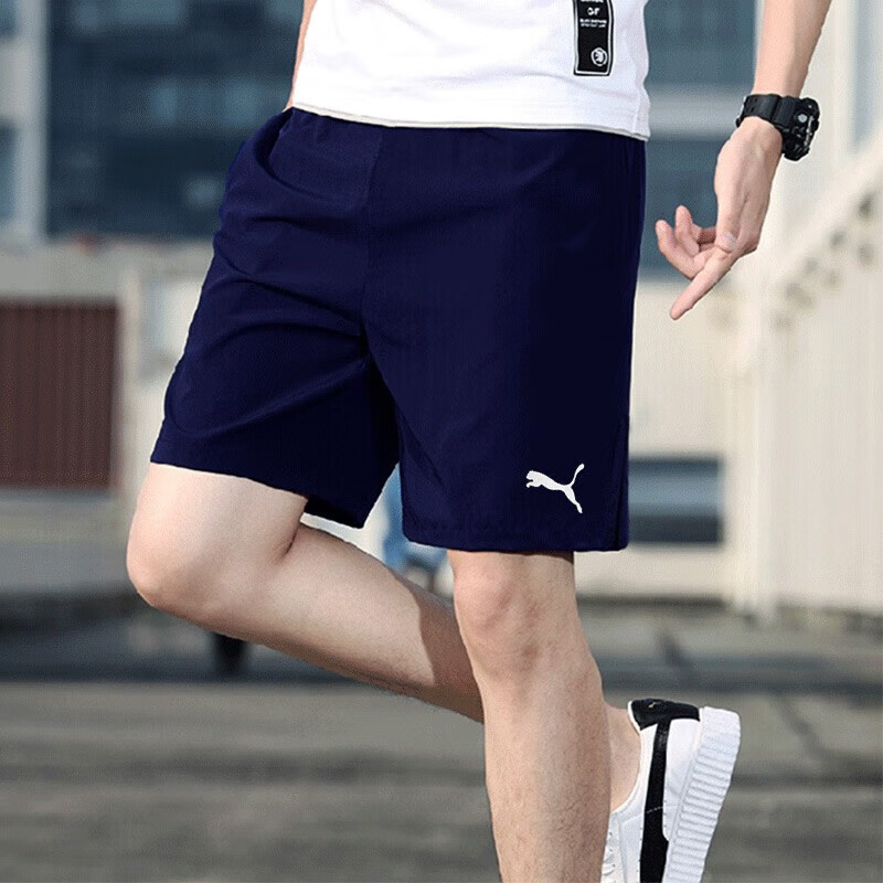 彪马（PUMA）短裤男  跑步健身训练运动裤针织休闲裤子