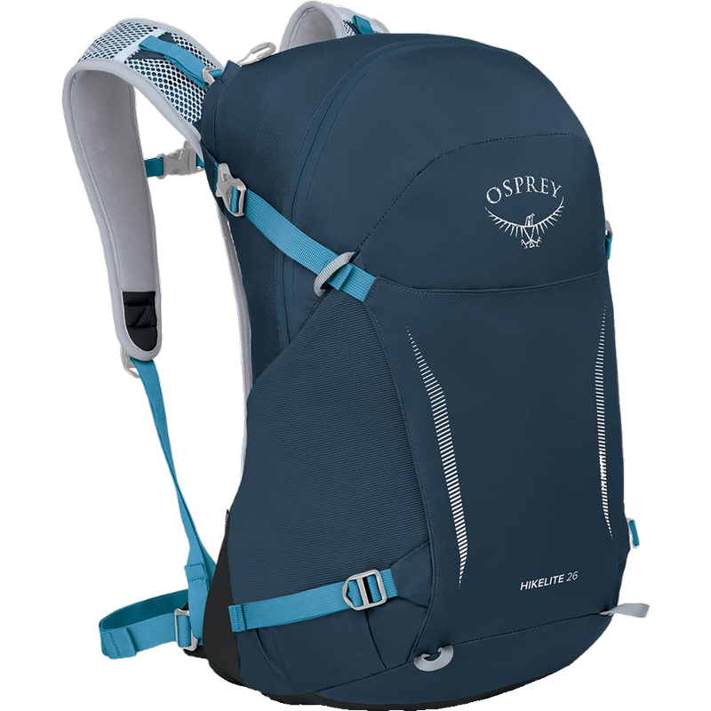 OSPREY Hikelite駭客系列 26L男女輕量戶外徒步登山雙肩包旅行包 Atlas 藍(lán)色 O/S