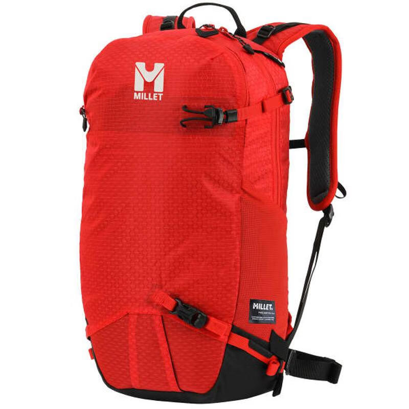 觅乐（MILLET）升轻量防泼水再生材质户外登山背包多功能冰镐挂载 Red UNIQUE