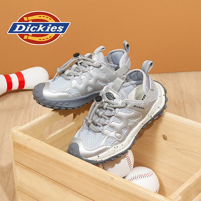 Dickies童鞋儿童跑步鞋2025春秋新款时尚休闲防滑软底男女童学生运动鞋