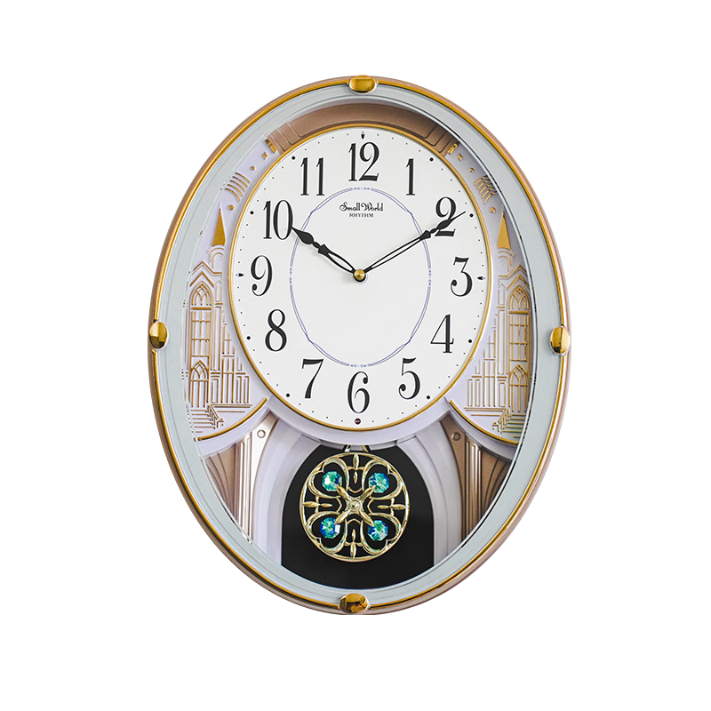 麗聲現(xiàn)代輕奢掛墻電子掛鐘客廳大氣2025新款正品麗聲機(jī)芯家用高級(jí)時(shí)鐘 香檳金 39cm