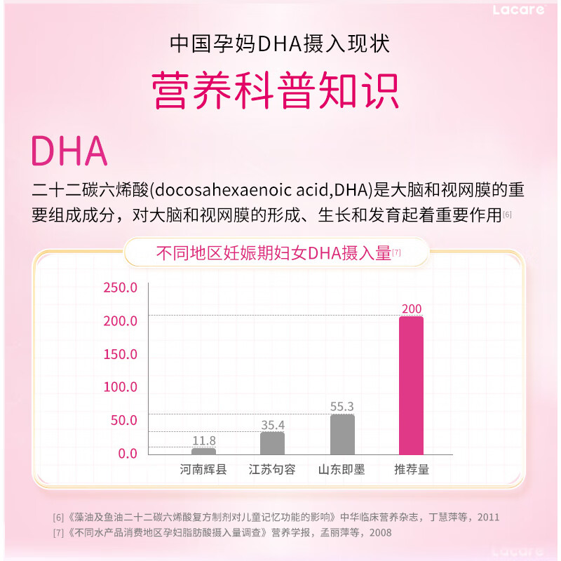 乐佳善优dha孕妇藻油孕期哺乳期dha藻油45粒装帝斯曼life'sDHA 钻石奖 45粒*1盒 【基础装】