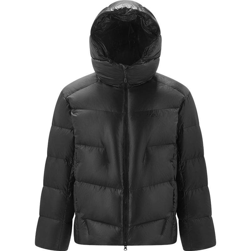 森马（Semir）羽绒服男宽松连帽面包服三防外套发热保暖抗静电2025新款冬装 黑色（灰鸭绒）90001 L