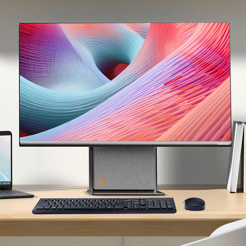 酷开 创维一体机电脑27英寸 家用商务办公学习台式主机高清(i5-12450H 16G 512G)WIFI 蓝牙 邃黑曜夜