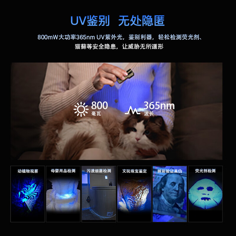 OLIGHT傲雷小方侠Ultra手电筒便携式夜钓灯头灯超长续航蝎子灯紫光灯