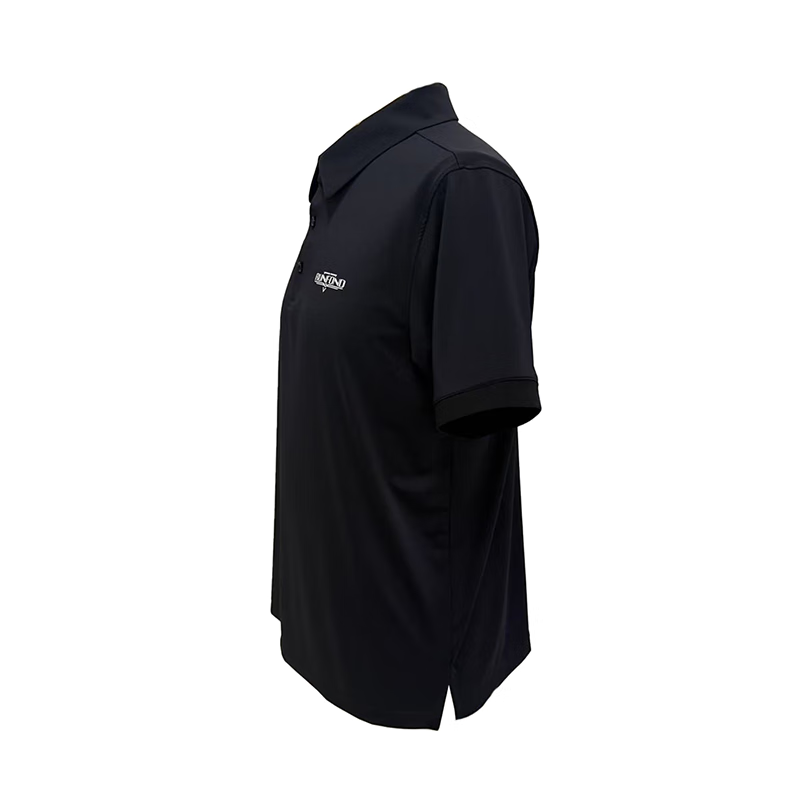 RUNFOND夏季速干短袖衫男士商务休闲运动翻领T恤透气吸汗快干 海军蓝 薄款 2XL